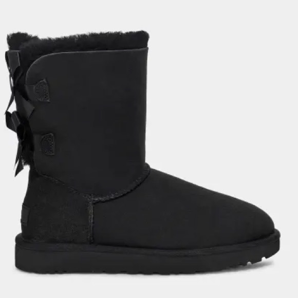 UGG Women's' Bailey Bow II Boot, Black - Picture 2 of 11